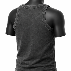 Camisetas sin mangas con logotipo personalizado, 160g, para gimnasio, tallas grandes, de algodón, color liso, ecológicas, transpirables, con cuello redondo, para hombre, camisetas deportivas, ropa de fitness - Product Image 6