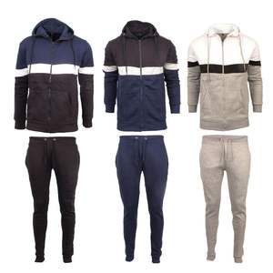 Ensemble de survêtement pour homme neuf, sweat à capuche en polaire, haut et bas, jogging, survêtement, taille S M L XL, vêtements de sport - Product Image 1