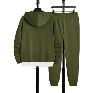Conjunto Deportivo Casual para Hombre, Otoño-Invierno, Fabricante Personalizado, Pantalones y Sudadera con Capucha, Corte Ajustado, Ropa Deportiva para Correr - Product Image 2