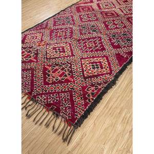 Tapis en laine noués à la main Nuray, géométriques et abstraits, pour la maison, le salon, l'entrée, le couloir, taille rectangulaire 9x12 - Pae-4599, couleur rouge orangé - Product Image 2