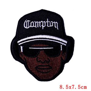 Écusson de drapeau en forme de crâne de tigre brodé de fil d'or, écologique, thermocollant, en feutre, avec boucle auto-agrippante, en PVC, type fleur - Product Image 4