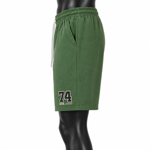 Pantalones Cortos Deportivos de Algodón Personalizados para Hombre, Pantalones Cortos Casuales para Correr, Cintura Elástica, Pantalones Cortos de Entrenamiento Atlético, Logotipo OEM, Ropa Deportiva de Verano - Product Image 5