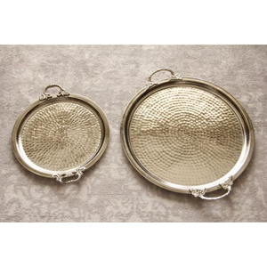 Fabulosa decoración del hogar plato para servir alimentos adornos de Ramadán bandejas de decoración de oro blanco para el hogar y accesorios de cocina - Product Image 4