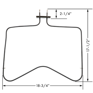 Elemento de Cocción para Horno Eléctrico ERP B0213, Hierro y Plástico, para Uso Doméstico, Reemplaza el Elemento Calefactor del Horno WP9750213 - Product Image 5