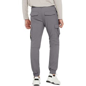 Pantalon de jogging décontracté pour homme en toile vintage, taille mi-haute, avec poches, en molleton technique très extensible, élastiqué et délavé – Grande Vente - Product Image 3
