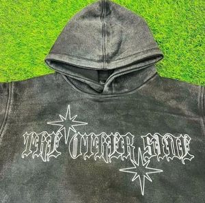 Sweat à capuche en molleton 100% coton de haute qualité, coupe ajustée, délavage acide, manches longues - Product Image 2