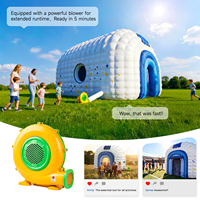 MWE Tente cube disco gonflable géante, structure pneumatique, prête à l'emploi, pour discothèque, événements commerciaux, mariages et fêtes, disponible pour la location