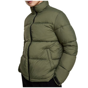 Chaqueta acolchada impermeable de invierno con cuello levantado para hombre al por mayor, chaqueta acolchada personalizada para exteriores, chaqueta acolchada para hombre - Product Image 4