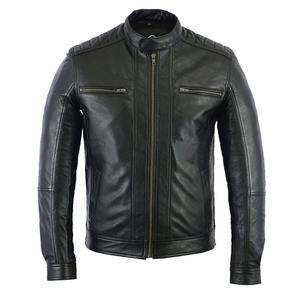 Veste en cuir pour hommes au prix de gros Veste en cuir véritable pour hommes à la mode avec veste à la mode - Product Image 1