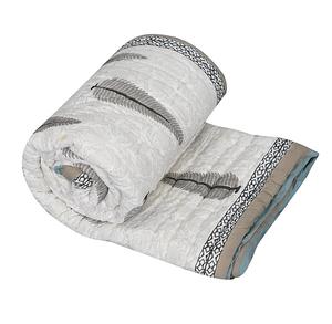 Colcha Reversible suave de alta calidad, edredón hecho a mano, antiguo Vintage, Sari Kantha, estampado Bangali Gudari, Hotel de algodón orgánico - Product Image 1