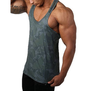 Camisetas de Tirantes Personalizadas para Hombre, 100% Algodón, Transpirables, Cuello Redondo, Ropa Deportiva para Gimnasio, Chaleco Deportivo sin Mangas, Informal, para Verano - Product Image 3
