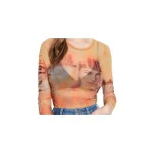 Top in Rete Casual da Donna For Guess La 1981 Taglia XS Oro Multicolore Traspirante - Product Image 2