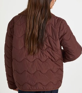 Nouvelle conception de veste longue matelassée pour femmes, logo personnalisé, doublure en coton, respirante, vêtements de rue, fabrication personnalisée, gilet matelassé pour adultes - Product Image 2