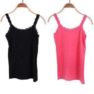 Sexy doux coton débardeurs femmes solide sans manches dentelle gilet chaud Camisole mince gilet haut recadrée décontracté Cool charmant dames cadeaux - Product Image 6