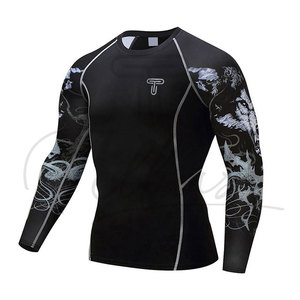 Camisetas de Compresión para Hombre con Logotipo Personalizado, Secado Rápido, Spandex/Poliéster 220g para Entrenamiento y Jogging - Product Image 2