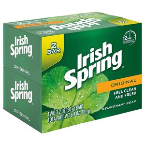 Irish Spring Original Deodorant Bar <b>Soap</b>, 3.20 oz bars, 2 ea - Product Image 2