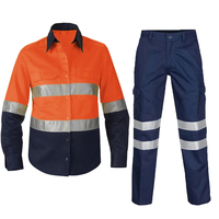 Pantaloni e Giacca da Lavoro Invernali per Uomo, Alta Visibilità, Fluorescenti, Riflettenti, in Cotone Ripstop, Uniforme di Sicurezza Resistente