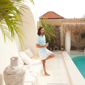 T-shirt à manches courtes unisexe confortable, léger, écologique, en polyester/coton tricoté, à séchage rapide, motif uni, devant décontracté - Product Image 1