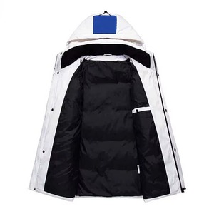 Wholesale Custom Hooded Canvas Winter High Street Puffer <b>Jacket</b> Men Women Windproof Waterproof OEM Service Front <b>Heated</b> High - Product Image 3