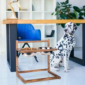 Bols de nourriture pour chiens Mangeoire surélevée réglable 3 hauteurs 5in 9in 13in avec nourriture en acier inoxydable pour chien surélevée - Product Image 5