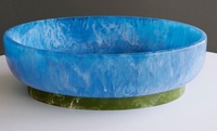 Bol décoratif en résine artisanale traditionnelle de qualité supérieure, bol de service moderne, centre de table pour la maison, couleur personnalisée, décoration de cuisine