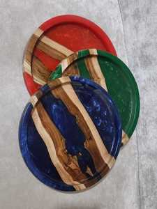 Offre Spéciale 100% résine naturelle bois recyclé écologique lave-vaisselle assiette alimentaire personnalisé petit plat moyen divers 100 pièces - Product Image 6