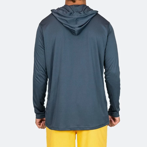 Men's Custom Color Slim Hooded Sports <b>Sweatshirt</b> 210Gsm Shrink-Proof Nylon Spandex Digital Printing <b>Yoga</b> Spring Screen Knitted - Product Image 2