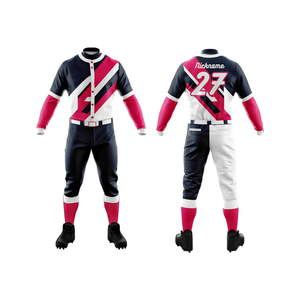 100% Polyester Logo Personnalisé Conception Baseball Jersey Pantalon Sublimation Hommes Femmes Jeunes Baseball Uniformes Ensembles - Product Image 4