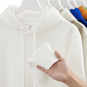 Broderie personnalisée Unisexe 400gsm Tissé uni Hiver pour Polyester/Rayonne de haute qualité Pull oversize Homme à capuche - Product Image 2