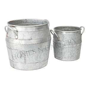 High quality Metal Iron Metal Iron Rustic Finishing Antique Powder Coated Finishing Outdoor <b>Large</b> Planters For Garden <b>Plants</b> - Product Image 3