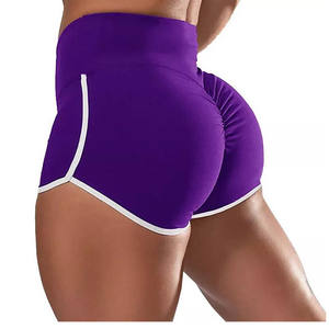 Pantalones cortos de yoga sin costuras de cintura alta para mujer Pantalones cortos de gimnasio para entrenamiento y fitness | Venta al por mayor Activewear personalizado disponible - Product Image 4