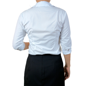 Women's Fashion Oversized Cotton Blouses Custom Top <b>Shirts</b> with Embroidered Logo Formal <b>Office</b> Wear Made in Vietnam - Product Image 2