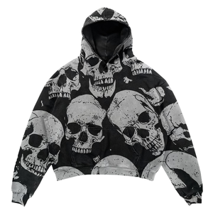 Sudadera Premium con Efecto Desgastado para Invierno, Producción OEM, Algodón Poliéster, Impresión Personalizada, Alta Calidad, Ecológica, Pedido al por Mayor, Lavado Ácido - Product Image 1