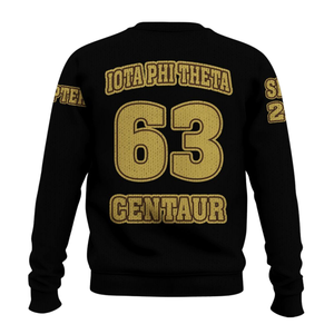 Iota Phi Theta 1963 pull Chenille lettre acrylique tricot pull grec fraternité vêtements Premium vêtements d'hiver - Product Image 3