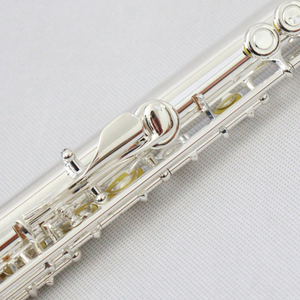 Flauto Traverso di Alta Qualità a 16 Fori Chiusi, Placcato in Argento, con Meccanismo del Mi e Custodia in Legno e Pelle - Product Image 3