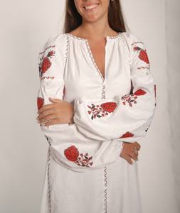 Vestido Maxi Casual de Algodón 100% Natural Lavable para Mujer, Bordado a Mano con Cinturón, Botones, Cuello Chino y Manga Corta 2026 - Product Image 3