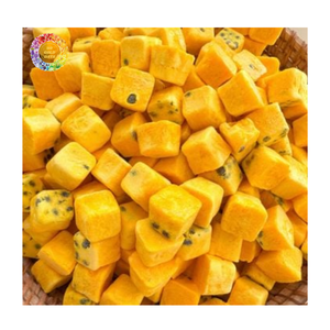 Fruta de la Pasión liofilizada Premium, buen producto, cubos de fruta de la Pasión FD naturales, bocadillo crujiente del exportador de Vietnam - Product Image 1