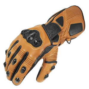 Genuine Leather Full Gauntlet Motorbike Street Riding Gloves Knuckle Protection Auto Racing Wear Sports Gloves For Unisex - Product Image 2