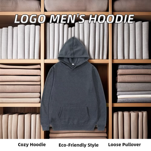 Sudadera con capucha deportiva de gran tamaño para hombre, sudadera holgada a la moda con logotipo personalizado Puff poliéster/algodón XS largo polar al por mayor - Product Image 2