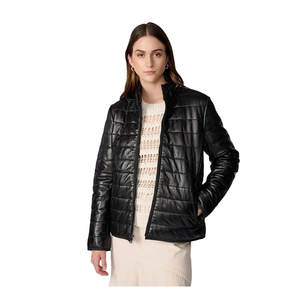 Chaqueta Acolchada de Piel de Oveja, Nueva Moda, Plegable, para Mujer, Abrigo Elegante y Cálido para Clima Frío - Product Image 1