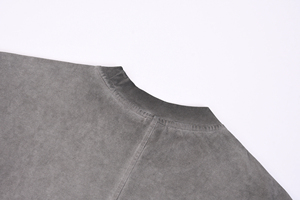 180 GSM surdimensionné hommes coton lourd entraînement Gym débardeur sans manches col en v muscle acide lavage Logo personnalisé coupe ample séchage rapide - Product Image 4