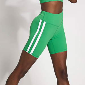 Shorts de yoga respirants sans couture avec logo personnalisé pour femmes, taille haute, effet push-up, shorts de sport pour la gym, séchage rapide, shorts de fitness - Product Image 4