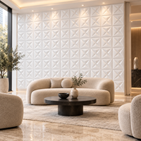 Panneau mural décoratif moderne en PVC insonorisant à motif géométrique 3D WYRAX pour appartement, chambre, salle de sport, salon, murs décoratifs