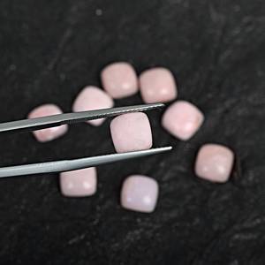 Pink Opal Cabochon Top Grade Opal <b>Cushion</b> Shape Loose Gemstone for Jewelry Opal Gemstones Calibrated Sizes Flat <b>Back</b> Gemstone - Product Image 2