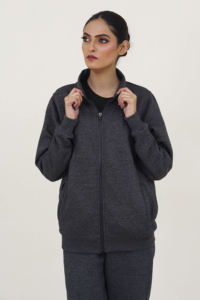 Chándal clásico de algodón con cremallera Poly Comodidad atemporal - Product Image 4