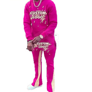 Marque privée Jogger Sets Survêtements en coton de qualité supérieure à vendre 2024 Logo personnalisé Hommes Survêtements - Product Image 4