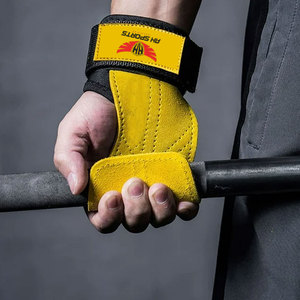 Empuñaduras de gimnasia OEM con correas de algodón para levantamiento de pesas, empuñaduras de gimnasia de alta calidad, logotipo personalizado, resistente - Product Image 4