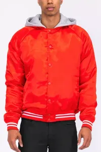 2025 OEM Vintage Varsity College Veste pour Hommes Hiver Laine Chenille Broderie Lettermen Université Letterman Bomber Toile - Product Image 3