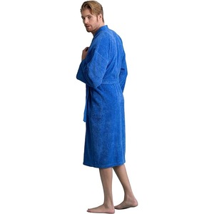 2025 Plus Size Winter Lovers Luxury Warm Long Velvet <b>Plush</b> Spa Bathrobe Men And Women Fleece Bath Robes Dressing - Product Image 2