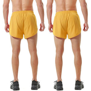 Pantalones Cortos Deportivos OME para Adultos, Color Amarillo, Cintura Elástica, para Playa, Fitness y Running, con Bolsillo - Product Image 4